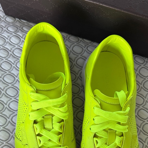 Gucci Bright Neon Yellow Sneakers - Picture 11 of 14